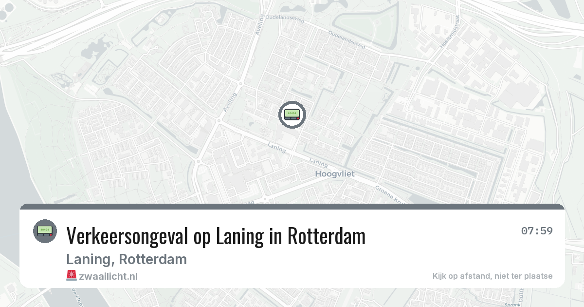 Verkeersongeval op Laning in Rotterdam — 2 mrt 2026