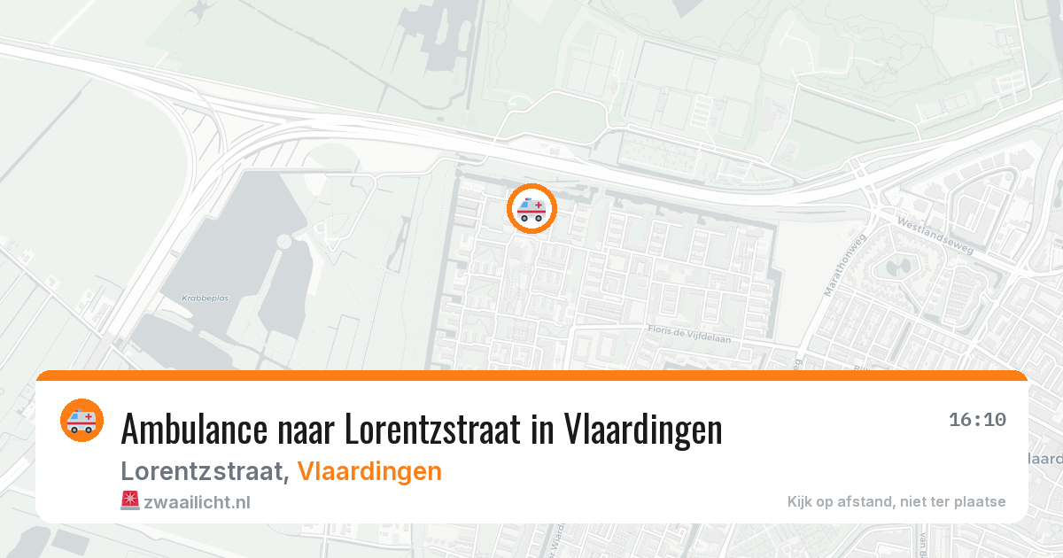 Ambulance naar Lorentzstraat in Vlaardingen — 28 jul 2026