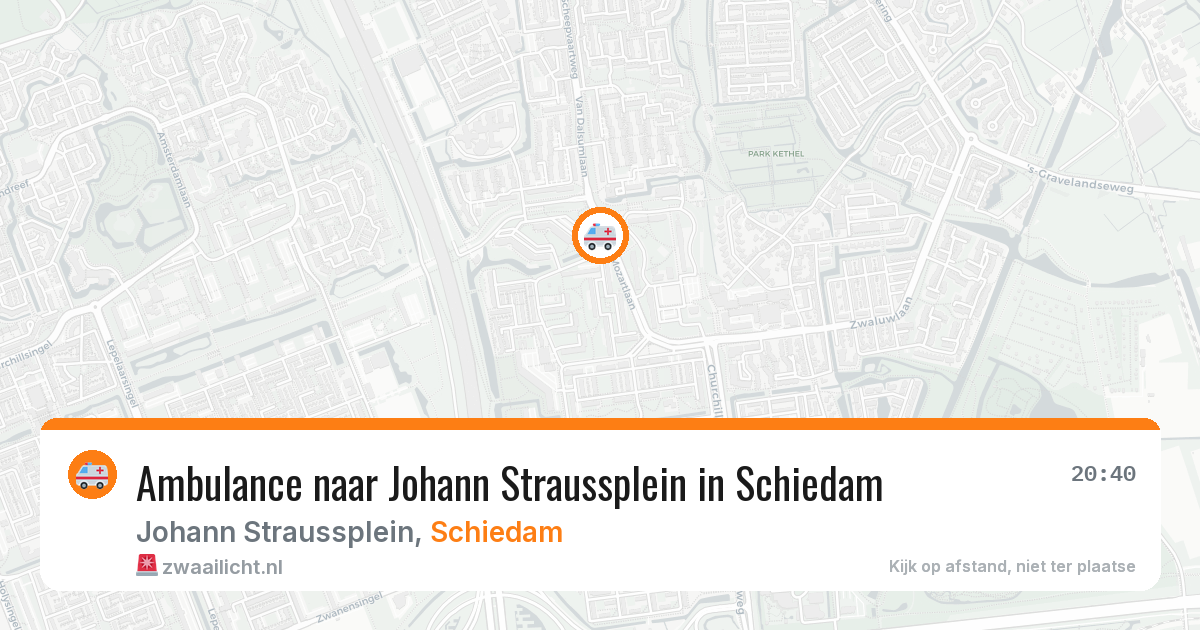 Ambulance naar Johann Straussplein in Schiedam — 2 aug 2026