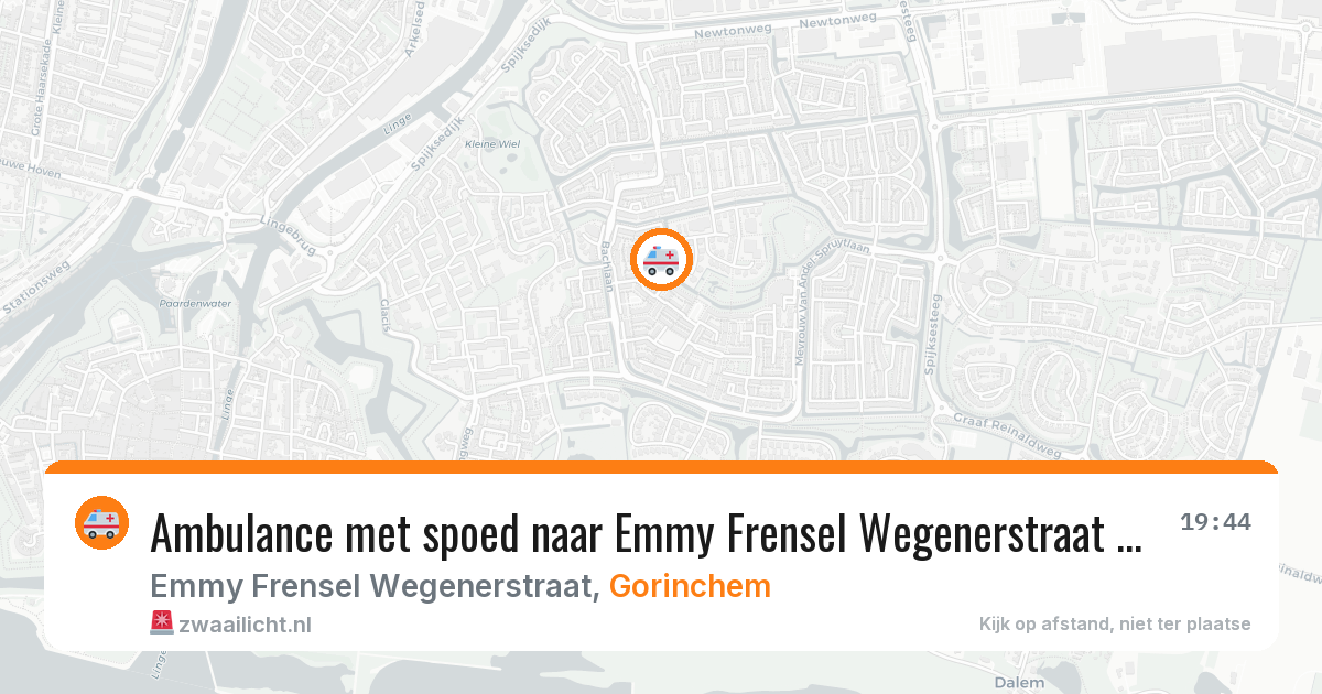 Ambulance met spoed naar Emmy Frensel Wegenerstraat in Gorinchem — 26 jan 2026