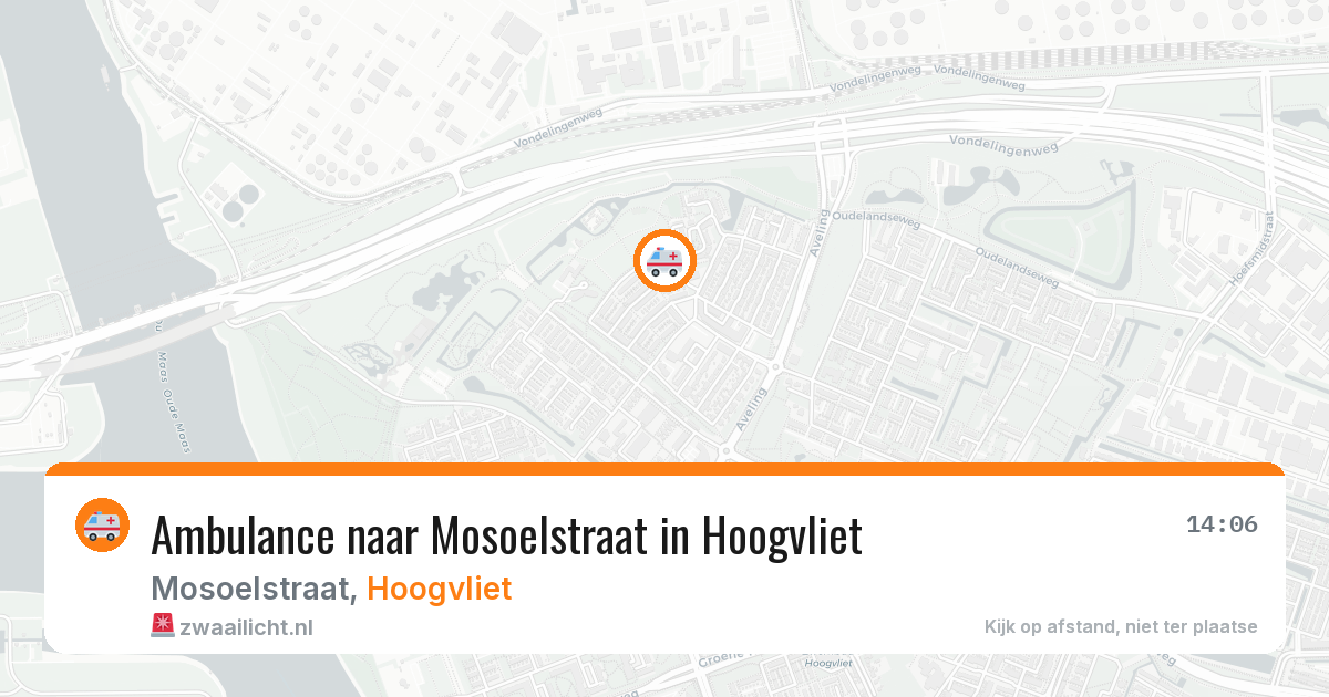 Ambulance naar Mosoelstraat in Hoogvliet — 31 jul 2026