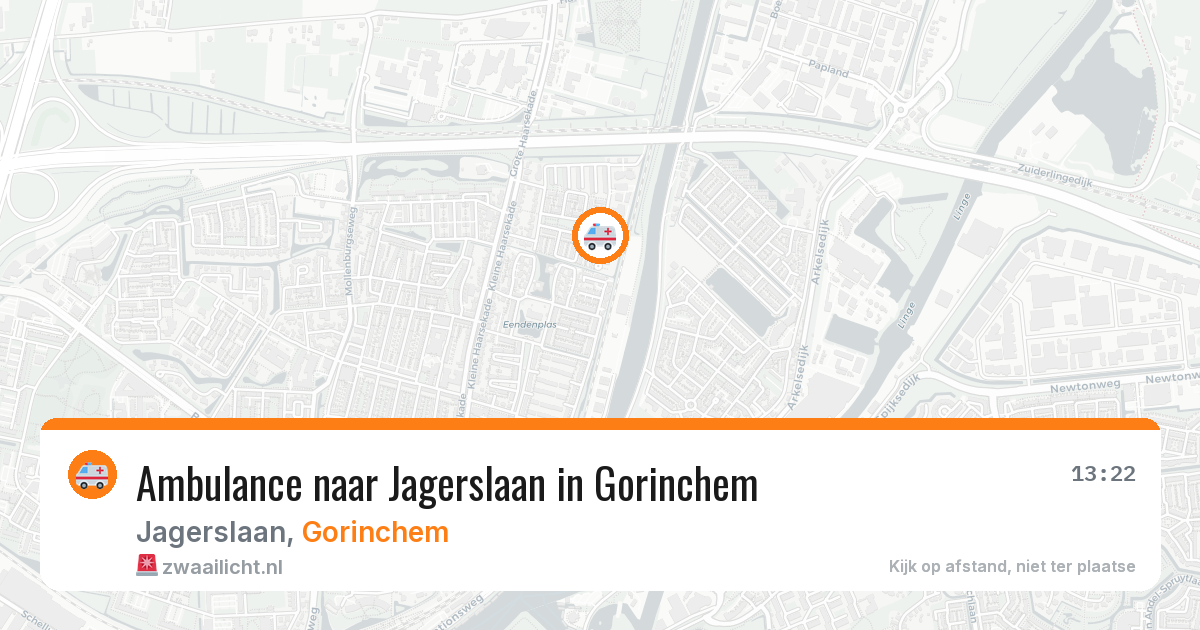 Ambulance naar Jagerslaan in Gorinchem — 10 apr 2026