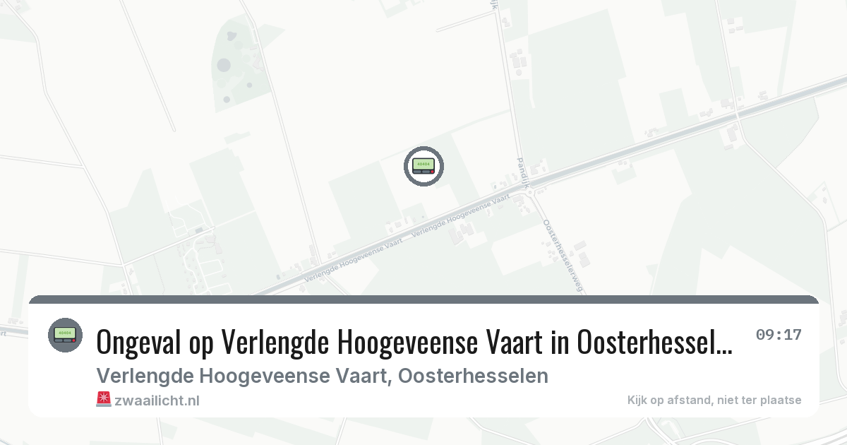 Ongeval op Verlengde Hoogeveense Vaart in Oosterhesselen — 7 feb 2026