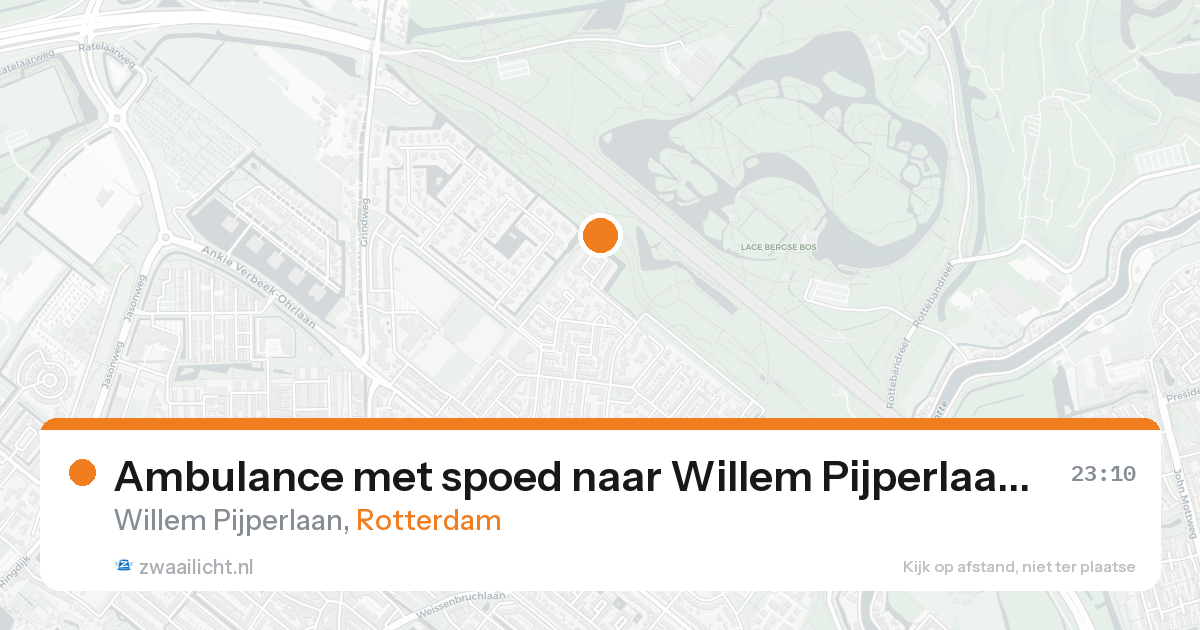 Ambulance met spoed naar Willem Pijperlaan in Rotterdam — 11 jul 2026