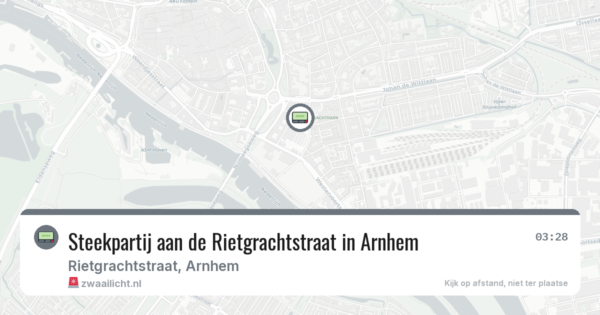 Steekpartij aan de Rietgrachtstraat in Arnhem — 6 aug 2026