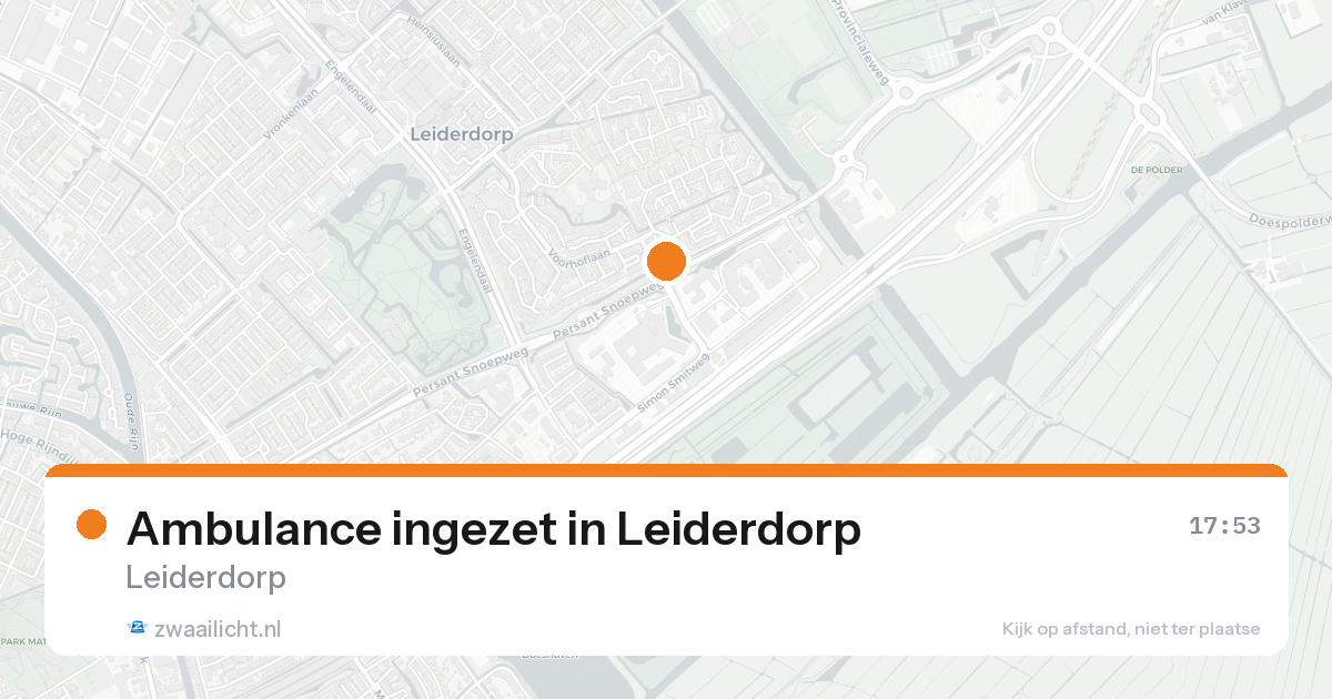 Ambulance ingezet in Leiderdorp — 18 aug 2026