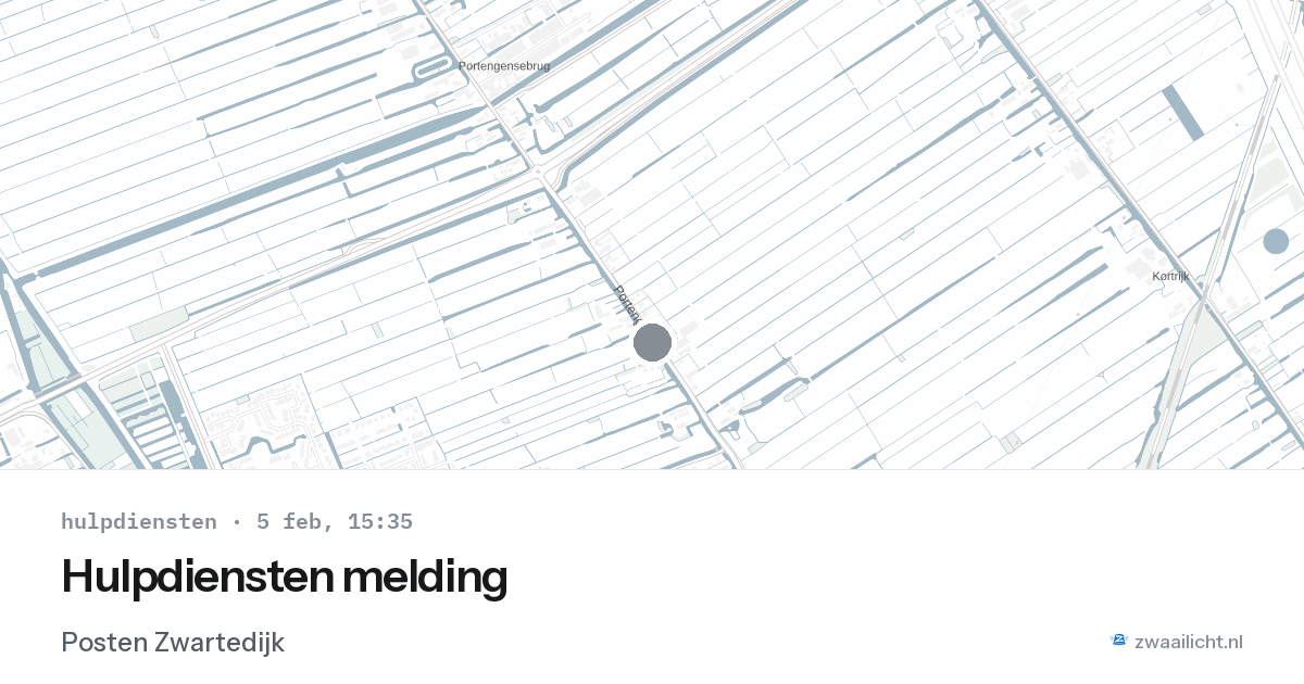 Hulpdiensten melding — 5 feb 2026