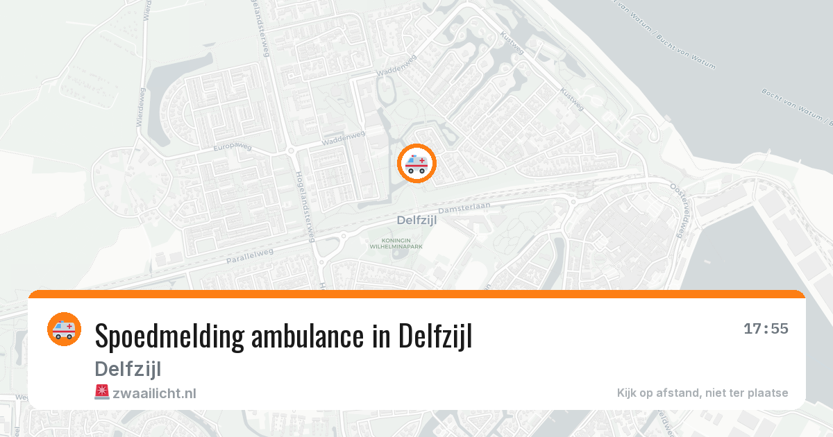 Spoedmelding ambulance in Delfzijl — 27 jun 2026
