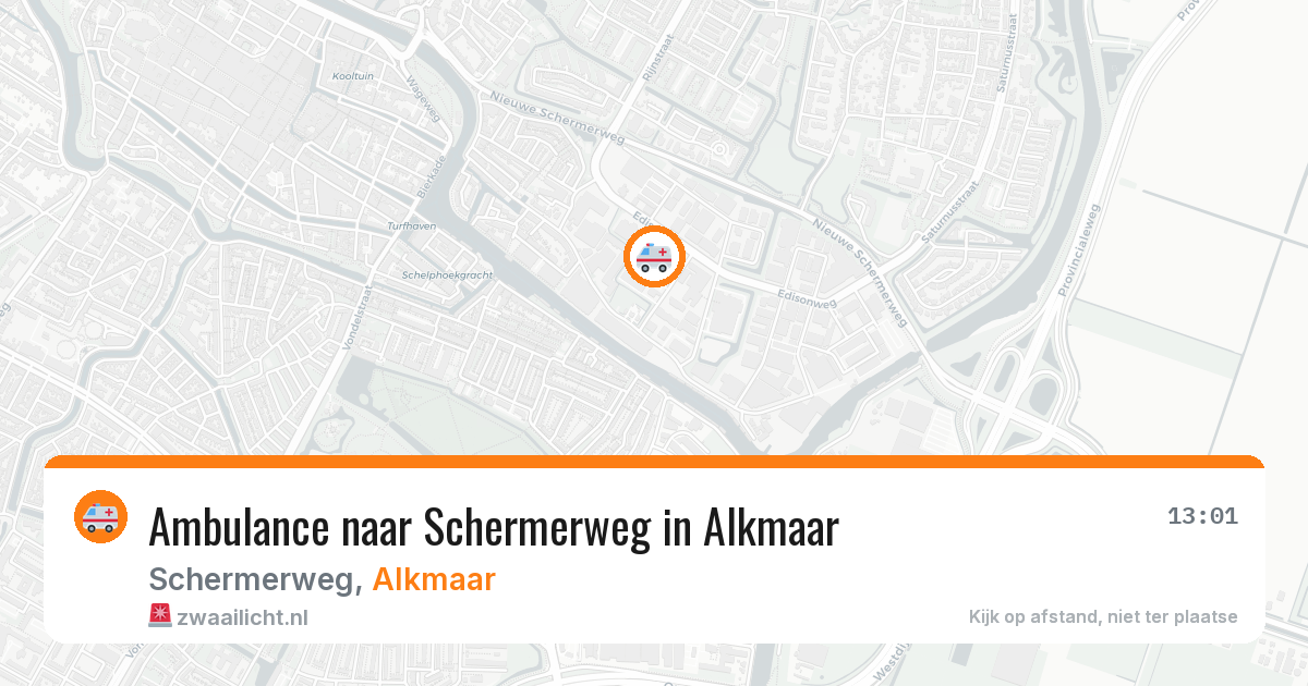 Ambulance naar Schermerweg in Alkmaar — 11 jun 2026
