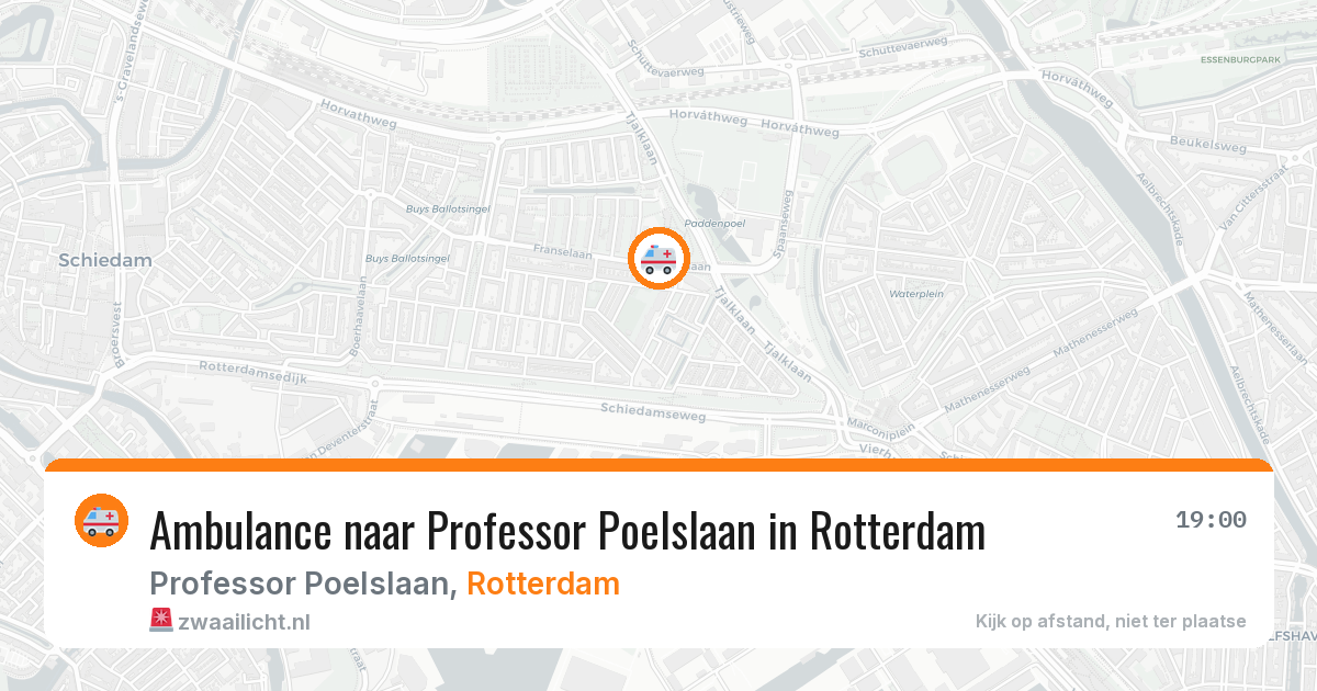 Ambulance naar Professor Poelslaan in Rotterdam — 7 mrt 2026