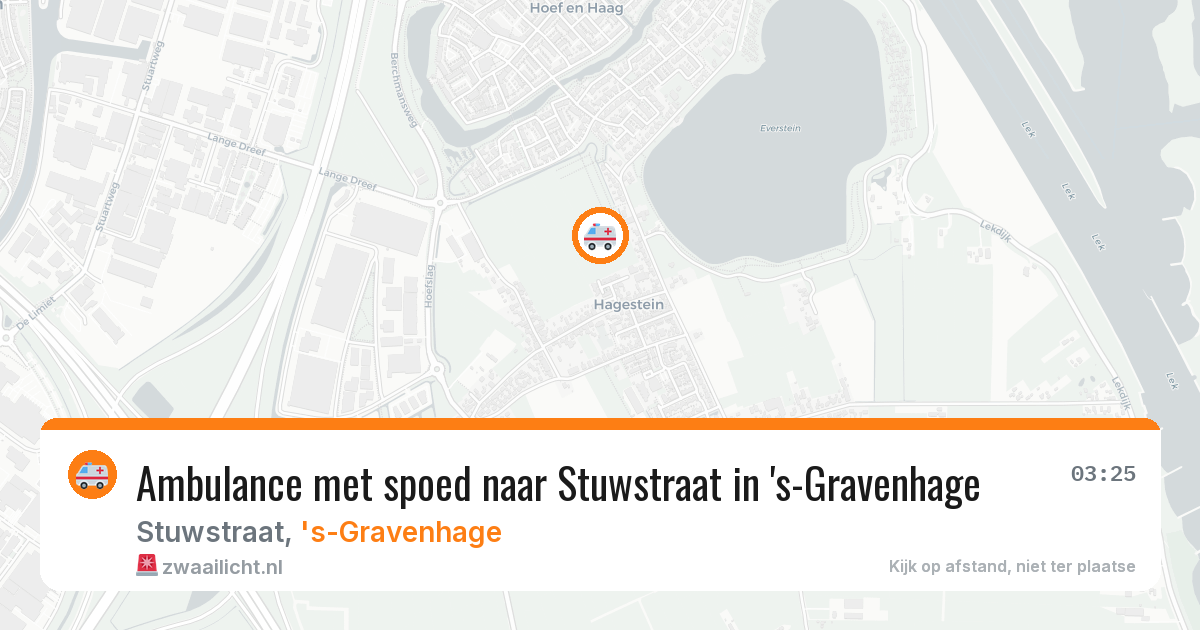 Ambulance met spoed naar Stuwstraat in 's-Gravenhage — 8 apr 2026