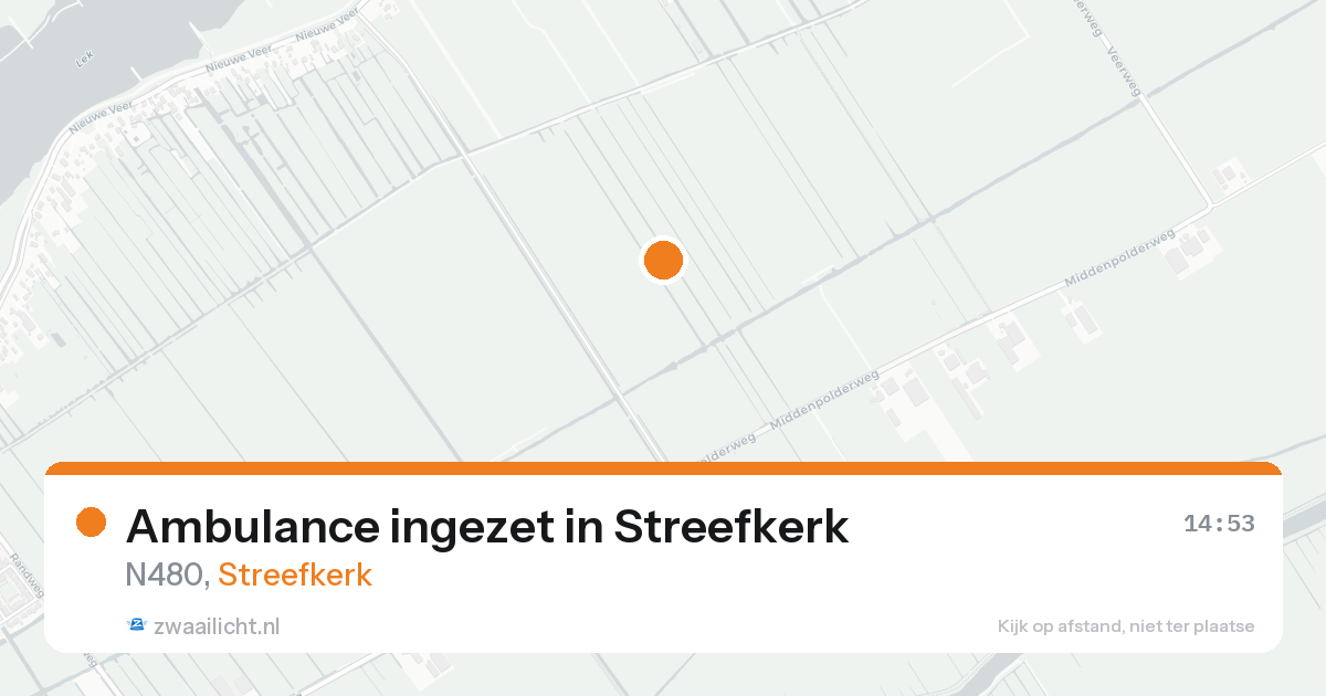 Ambulance ingezet in Streefkerk — 25 aug 2026