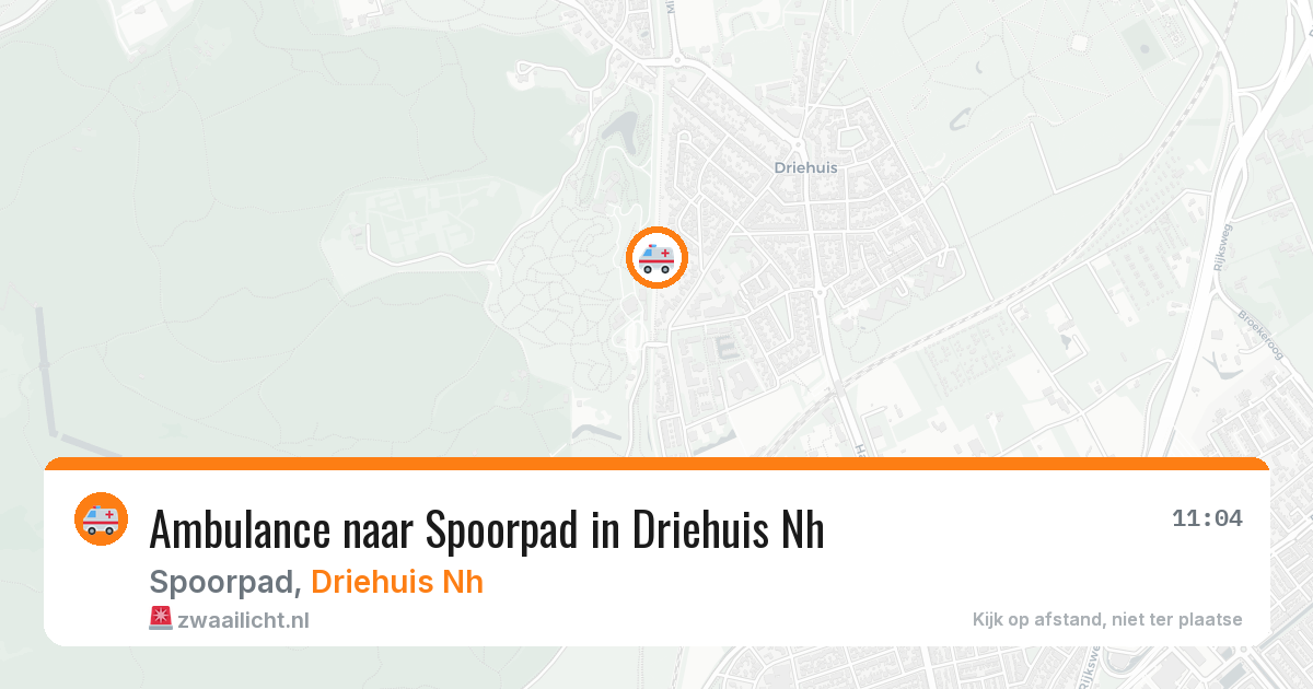 Ambulance naar Spoorpad in Driehuis Nh — 27 jul 2026