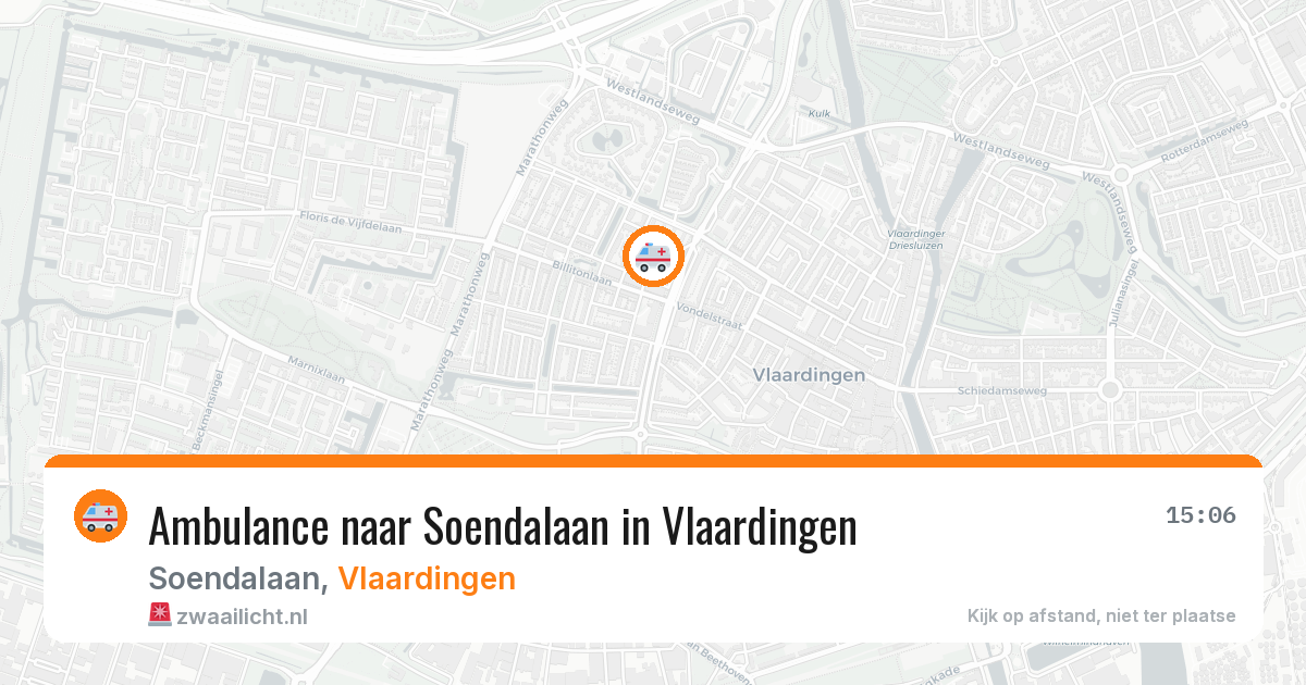 Ambulance naar Soendalaan in Vlaardingen — 8 mei 2026