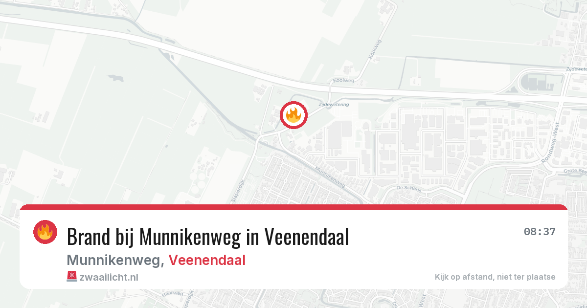 Brand bij Munnikenweg in Veenendaal — 20 jun 2026