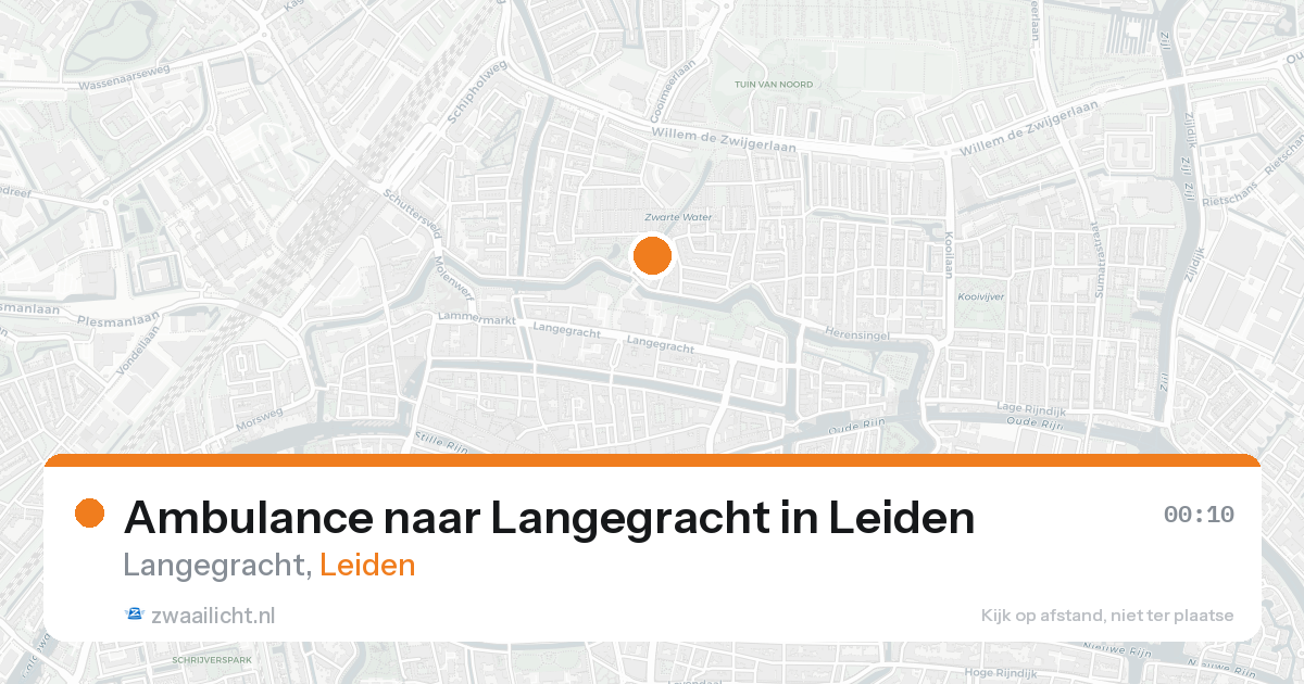Ambulance naar Langegracht in Leiden — 25 aug 2026