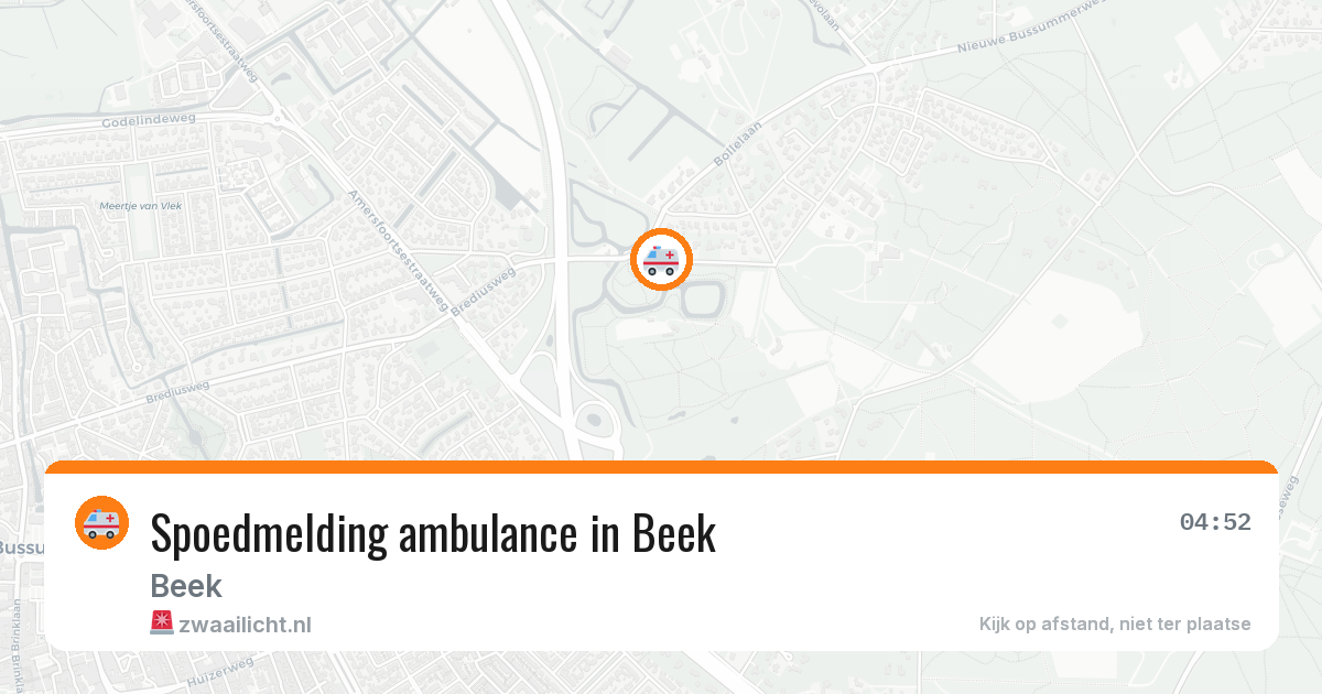 Spoedmelding ambulance in Beek — 21 jul 2026