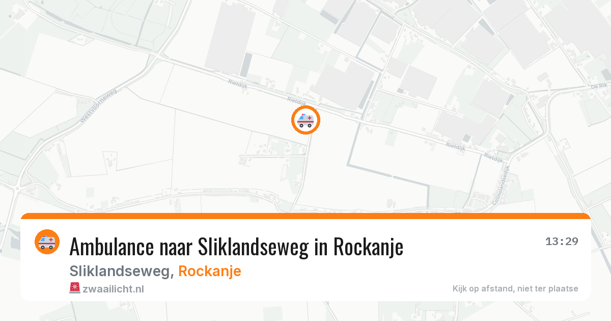 Ambulance naar Sliklandseweg in Rockanje — 4 jul 2026