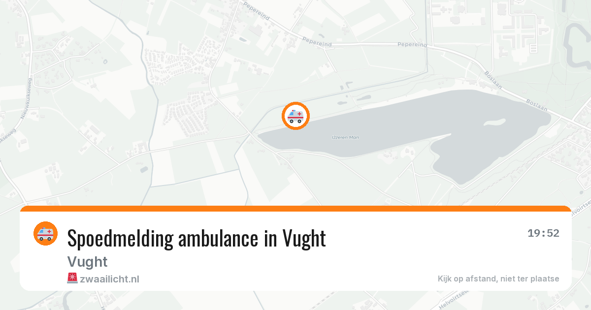 Spoedmelding ambulance in Vught — 10 aug 2026