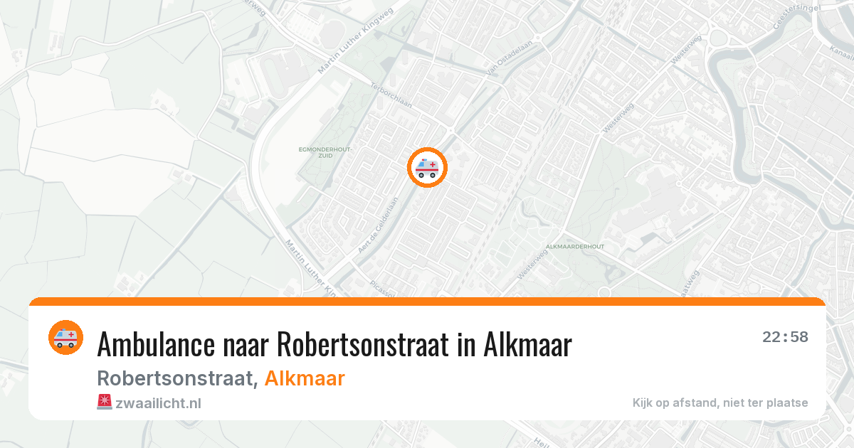 Ambulance naar Robertsonstraat in Alkmaar — 6 mei 2026