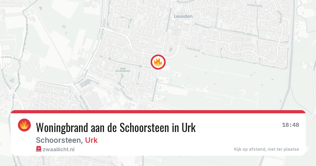 Woningbrand aan de Schoorsteen in Urk — 25 jan 2026