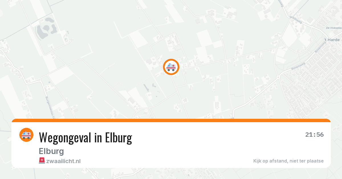 Wegongeval in Elburg — 11 aug 2026