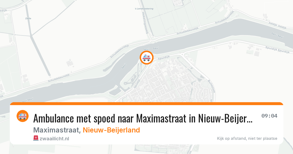 Ambulance met spoed naar Maximastraat in Nieuw-Beijerland — 19 jan 2026