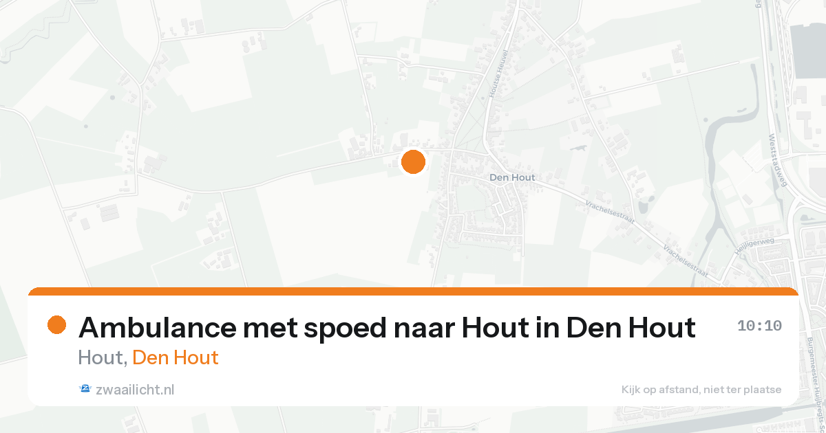Ambulance met spoed naar Hout in Den Hout — 14 aug 2026