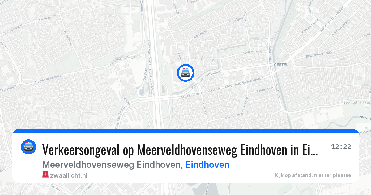 Verkeersongeval op Meerveldhovenseweg Eindhoven in Eindhoven — 4 apr 2026