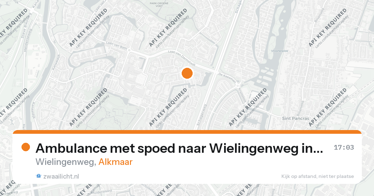 Ambulance met spoed naar Wielingenweg in Alkmaar — 26 aug 2026
