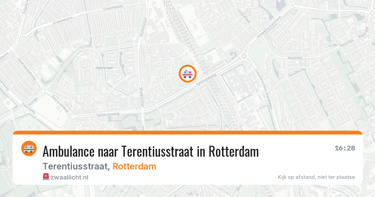 Ambulance naar Terentiusstraat in Rotterdam — 31 jul 2026