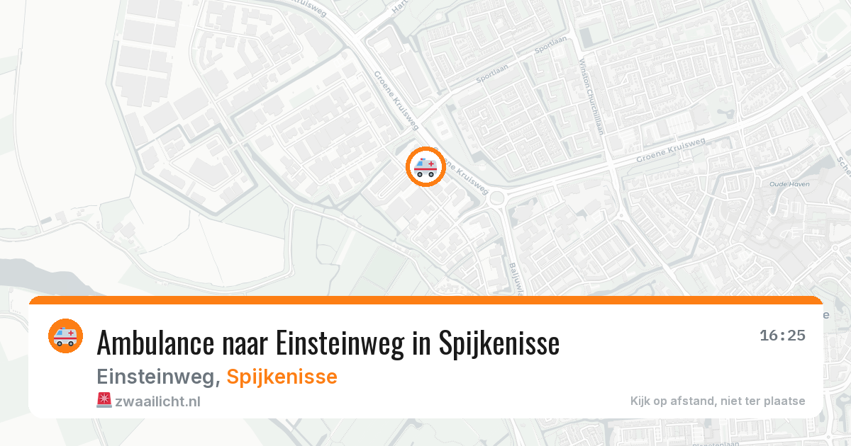 Ambulance naar Einsteinweg in Spijkenisse — 6 jun 2026