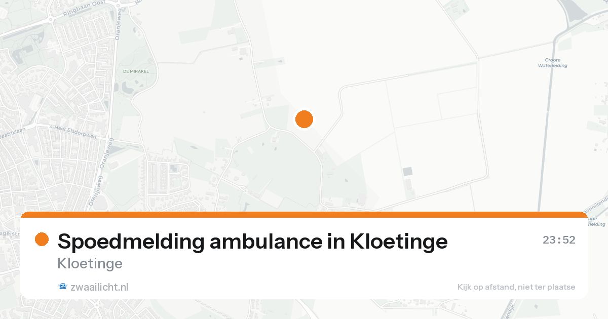 Spoedmelding ambulance in Kloetinge — 17 aug 2026