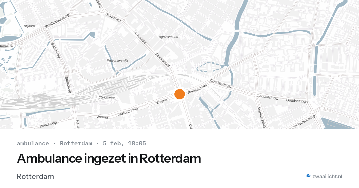 Ambulance ingezet in Rotterdam — 5 feb 2026