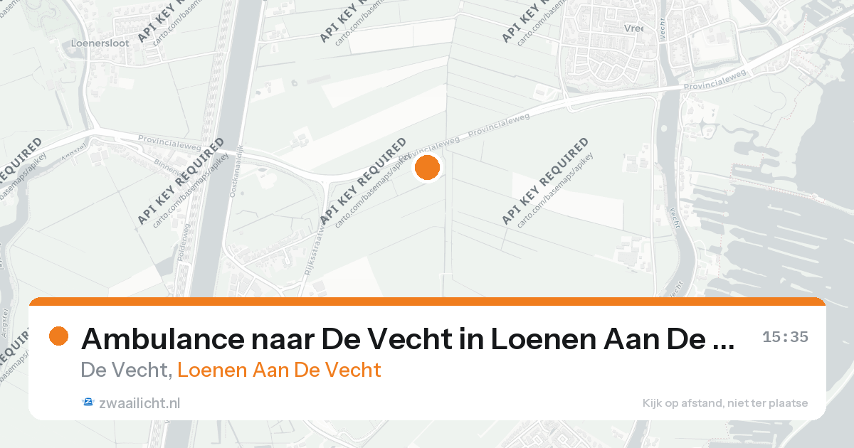 Ambulance naar De Vecht in Loenen Aan De Vecht — 25 aug 2026