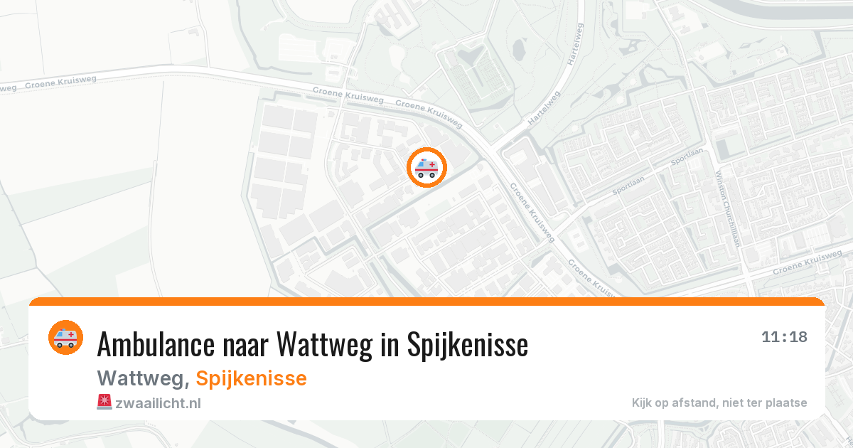 Ambulance naar Wattweg in Spijkenisse — 29 jun 2026