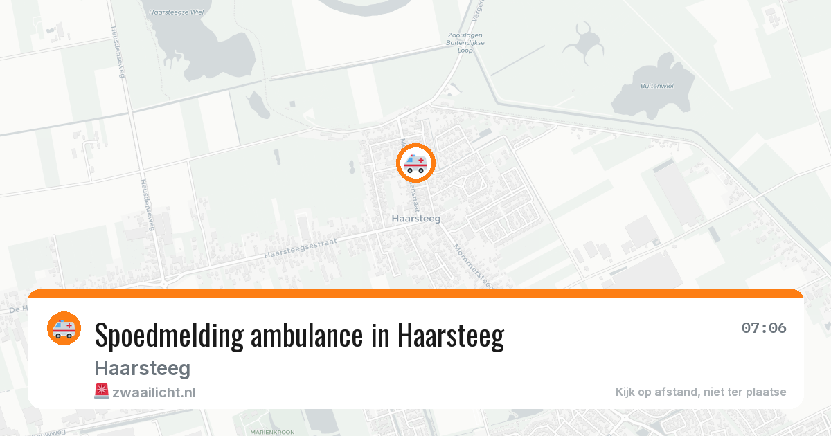Spoedmelding ambulance in Haarsteeg — 26 jan 2026