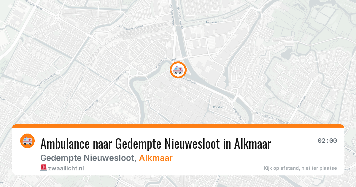 Ambulance naar Gedempte Nieuwesloot in Alkmaar — 27 apr 2026