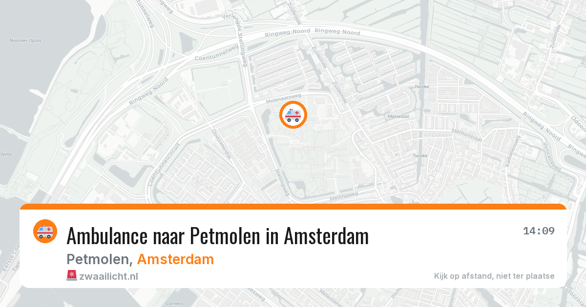 Ambulance naar Petmolen in Amsterdam — 15 jun 2026