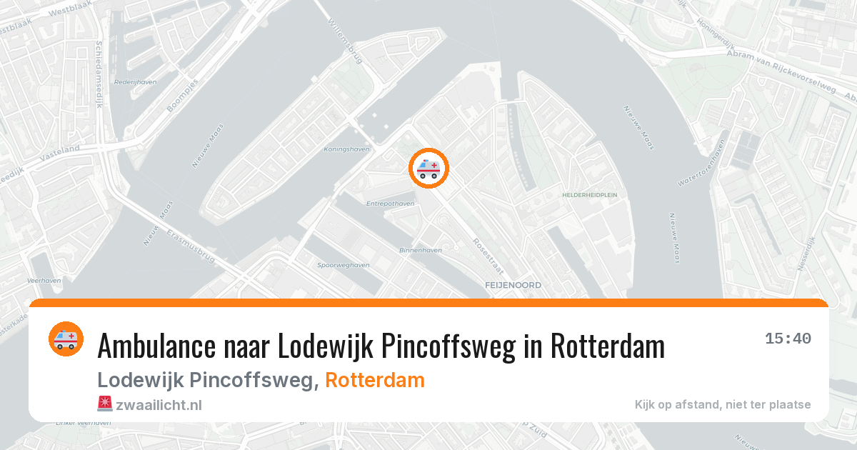 Ambulance naar Lodewijk Pincoffsweg in Rotterdam — 29 apr 2026