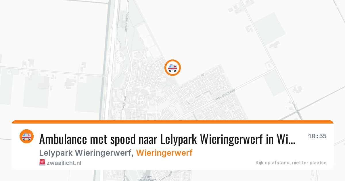 Ambulance met spoed naar Lelypark Wieringerwerf in Wieringerwerf — 15 mei 2026