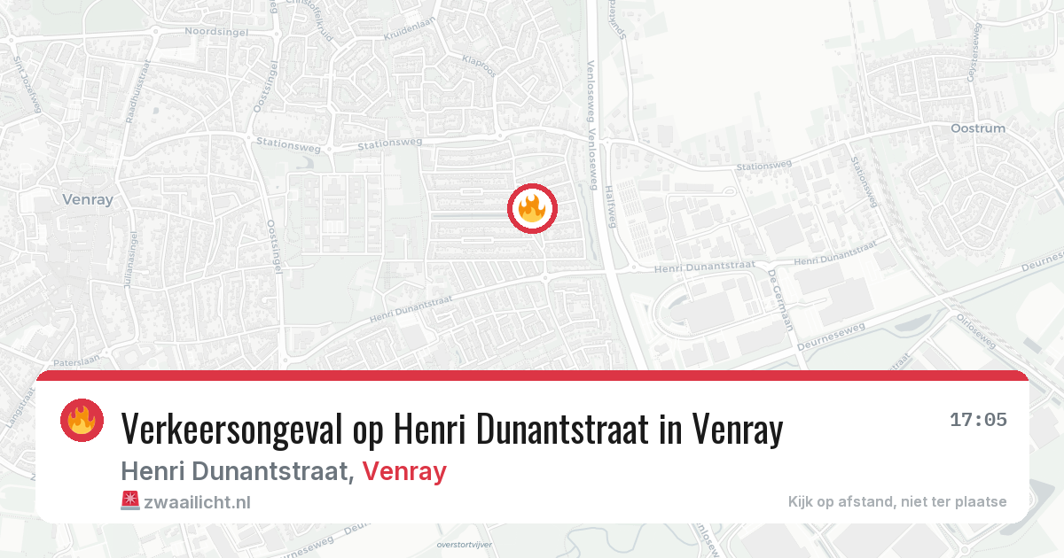 Verkeersongeval op Henri Dunantstraat in Venray — 17 mei 2026