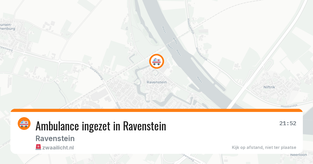 Ambulance ingezet in Ravenstein — 12 mei 2026