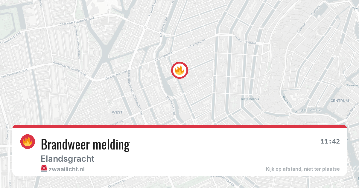 Brandweer melding — 22 apr 2026