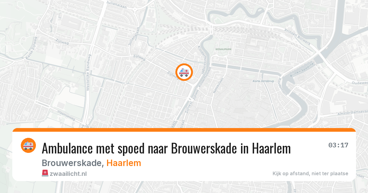 Ambulance met spoed naar Brouwerskade in Haarlem — 28 jun 2026