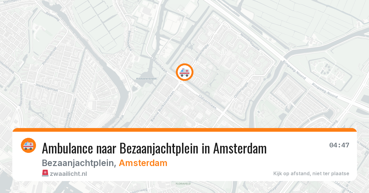 Ambulance naar Bezaanjachtplein in Amsterdam — 27 mei 2026