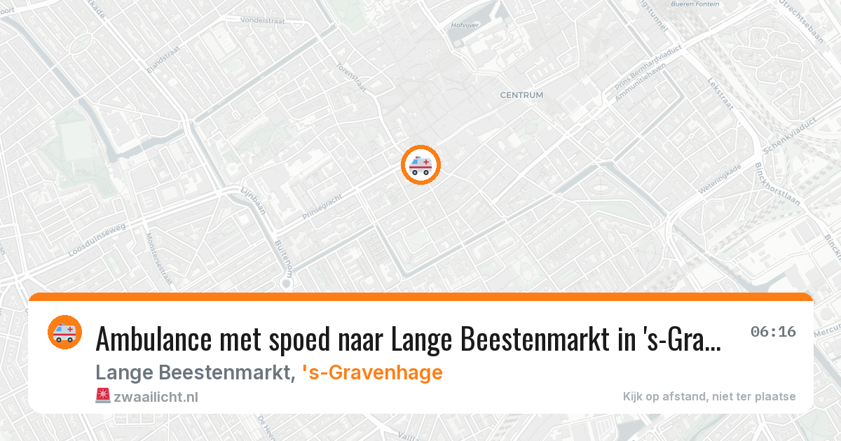 Ambulance met spoed naar Lange Beestenmarkt in 's-Gravenhage — 1 mei 2026