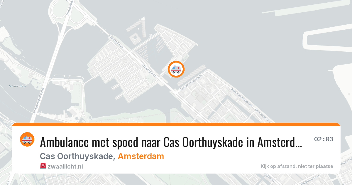 Ambulance met spoed naar Cas Oorthuyskade in Amsterdam — 4 jul 2026