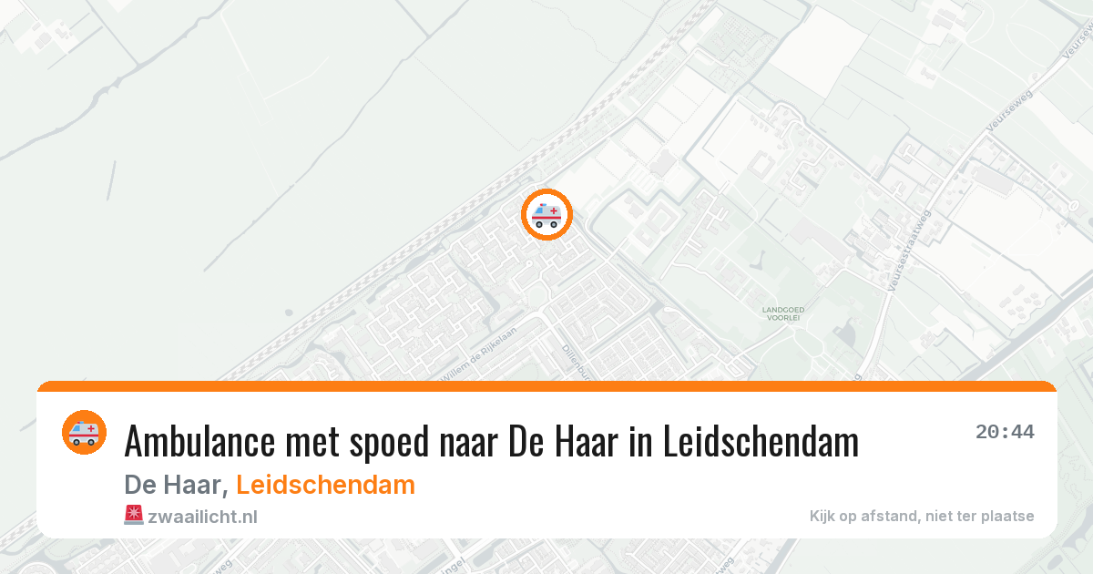 Ambulance met spoed naar De Haar in Leidschendam — 20 mei 2026