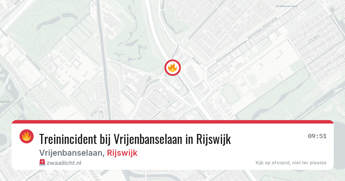 Treinincident bij Vrijenbanselaan in Rijswijk — 26 mei 2026